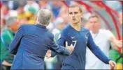  ?? REUTERS ?? Substitute­d in the second half against Australia, Antoine Griezmann will hope to put on a much better display against Peru.