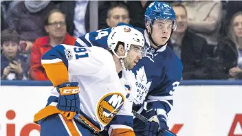  ?? CRAIG ROBERTSON ?? Former Islanders captain John Tavares says he was never worried about whether he would get the ‘C’ when he signed with the Leafs.