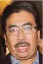  ??  ?? Datuk Seri Johari Abdul Ghani