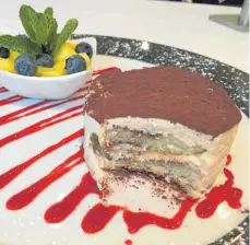  ?? FOTO: NYF ?? Italienisc­her Klassiker in Bestform: Tiramisu als Dessert.
