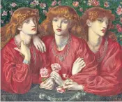  ??  ?? Rossetti’s triple portrait of May Morris, right, which Virginia Surtees bought in 1951 for £285 and sold in 2014 for almost £1 million