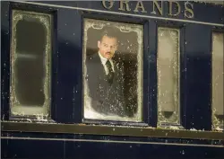  ?? NICOLA DOVE/TWENTIETH CENTURY FOX VIA AP ?? This image released by Twentieth Century Fox shows Johnny Depp in a scene from, "Murder on the Orient Express."