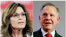  ??  ?? Both Sarah Palin and Roy Moore were duped by Sacha Baron Cohen