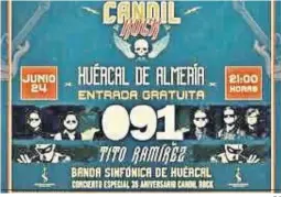  ?? D.A. ?? Cartel artístico que llegará al municipio el 24 de junio para el festival.