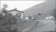  ?? TRACIE CONE / ASSOCIATED PRESS ?? Police found three dead adults at this compound in the Tule River Indian Reservatio­n.