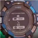  ??  ?? ▲ Même si Casio ne met pas vraiment en avant ce type de fonction, la GDB H1000 affiche toutes les notificati­ons.