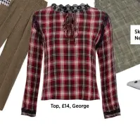  ??  ?? Top, £14, George