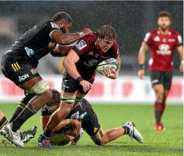 ??  ?? Crusaders flanker Cullen Grace put in a workhorse like performanc­e against the Chiefs last weekend.