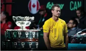  ?? Photograph: Omar Arnau/REX/Shuttersto­ck ?? Australia captain Lleyton Hewitt after defeat to Canada in the Davis Cup final in Malaga.