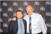  ??  ?? Local therapist David Ley poses with talk show host Phil McGraw after appearing as a guest on his show.