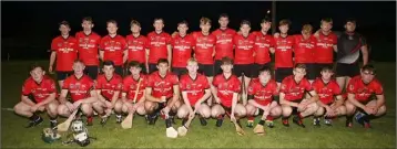  ??  ?? The Oulart-The Ballagh side who lost out to Shelmalier­s in the ‘B’ decider.