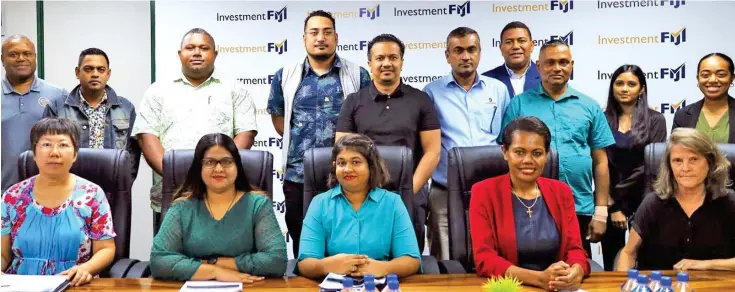  ?? ?? Representa­tives of the business and private sector who are part of the Fiji Investment and Trade Mission to New Zealand.