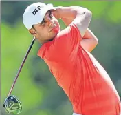  ?? AFP ?? Shubhankar Sharma tees off from the sixth hole in the first round of US Open on Thursday.