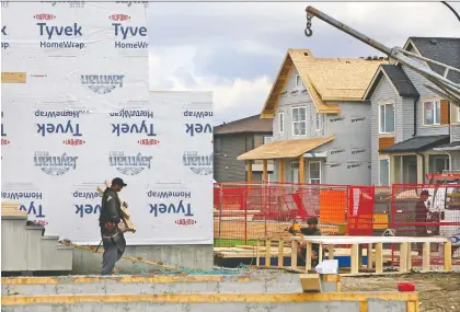  ?? GAVIN YOUNG FILES ?? Housing markets across Canada have cooled over the last two months amid increasing interest rates and buyer fatigue, according to the CREA. Data shows the pace of home building has started to ramp up in many of the country's markets in the midst of a supply shortage.