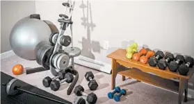 ?? DREAMSTIME ?? A home gym is an excellent use for an extra room.