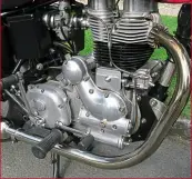  ??  ?? Five-speed gearbox and stainless steel exhaust system are both entirely excellent additions to the Bullet