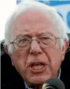 ?? REUTERS ?? Bernie Sanders is placing his faith in ‘‘a generation that is prepared to think big and move this country in a very different direction’’.