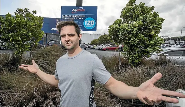  ??  ?? A parking warden listed Dyllan Cochrane as entering a parking lot at 2.20pm, but the GPS tracker in Cochrane’s car proves he was 6km away at that time.