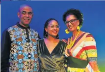  ??  ?? Amy Jephta flanked by her parents, Mogamat and Sharon Jephta.