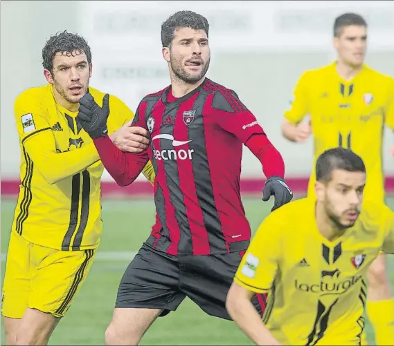  ?? FOTO: JUAN ECHEVERRÍA ?? Jugador de pelea Dani López, que ha anotado seis goles esta temporada, también aporta trabajo y presión en la salida de balón de los defensas rivales