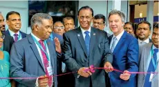  ??  ?? Tourism Minister John Amaratunga and officials at the ITB Berlin fair.