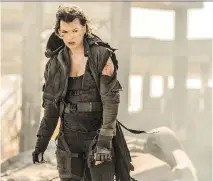  ?? SONY PICTURES ?? Milla Jovovich is back for more in Resident Evil: The Final Chapter.