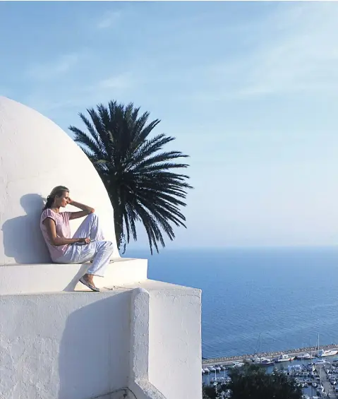  ?? ?? giVilla Josephine i Dome from is part of a thriving home: with its white boutique hotel buildings, Tunisia’s scene in Tangier, Sidi Bou Said could Morocco be on a Greek island