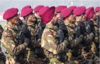  ?? (Photo: Angad Singh) ?? Indian Army Special Forces on parade.