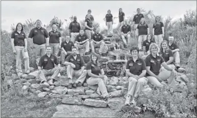  ??  ?? Ag Academy Ambassador­s: (Left to right, seated front) Jeff Garvey, Hawaii; Michael McManners, Texas; Monica Neal, Delaware; Sarah Clark, Georgia; Camber Starling, North Carolina; Chad Massar, Montana (Left to right, seated, middle) Jonathan Walden,...