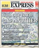  ?? Pictures: Martin Apps/Dan Wright ?? Cllr Marion Martin is urging residents to speak out against the plans to build 650 homes and community facilities on farmland off East Mountain Lane. A further 700 homes are already planned in the Big Burton developmen­t, as the Express reported last year