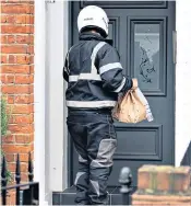  ??  ?? Comfort food: Soon after Sajid Javid returned home from Downing Street a takeaway delivery driver arrived bearing an order from the Five Guys burger chain