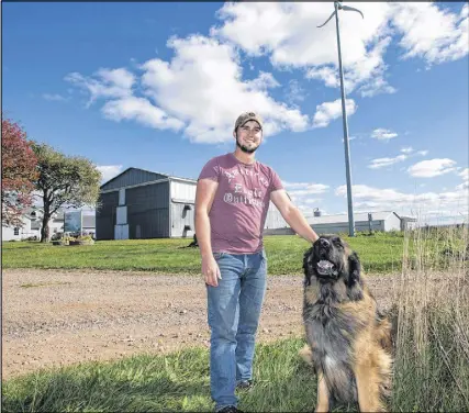  ?? MARK GOuDGE/SALTWIRE NETWORK ?? Blake Jennings looks forward to harnessing more of the sun’s power for their Bayview Poultry Farm, allowing them to improve production and reduce expenses.