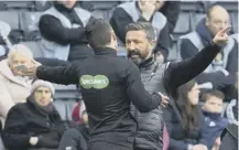  ??  ?? 0 Aberdeen manager Derek Mcinnes is sent to the stands.