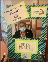  ??  ?? Spring Mill Senior Living resident Gertrude Emery was among the first to get the Pfizer vaccine at the center on Feb. 2.