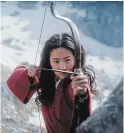  ?? THE ASSOCIATED PRESS ?? Yifei Liu as “Mulan.”