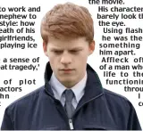  ??  ?? Sadness: Lucas Hedges in Manchester By The Sea