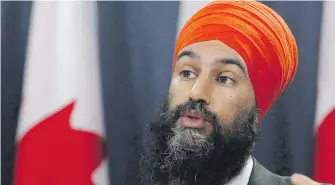  ?? THE CANADIAN PRESS ?? Jagmeet Singh has had a turbulent ride so far as leader of the federal NDP.