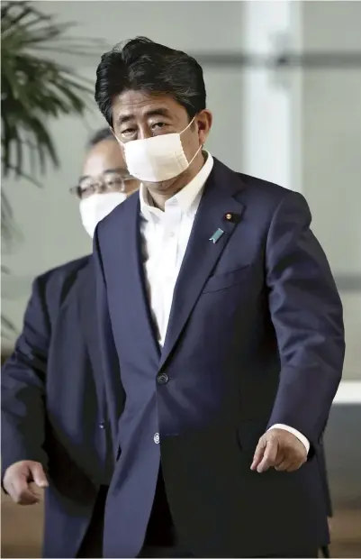  ?? The Yomiuri Shimbun ?? Prime Minister Shinzo Abe is seen on July 5.