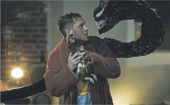  ?? Photos Sony Pictures ?? Tom Hardy stars as Eddie Brock in ‘Venom: Let There Be Carnage’, and is also a co-writer of the film