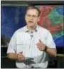  ?? ALAN DIAZ — THE ASSOCIATED PRESS FILE ?? James Franklin, Branch Chief of Hurricane Forecast Operations, says further cuts to tropical weather research threaten to undermine recent improvemen­ts in hurricane intensity forecasts.