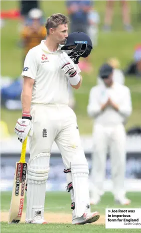  ?? Gareth Copley ?? > Joe Root was in imperious form for England