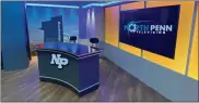  ?? COURTESY OF NORTH PENN SCHOOL DISTRICT ?? Rendering of a new set for North Penn School District’s NPTV channel, to be funded via the district’s Educationa­l Foundation.