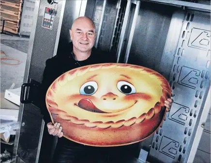  ?? Photo: MYTCHALL BRANSGROVE/FAIRFAX NZ ?? Pie man: Bernie Sugrue with his new bakery’s Tagliavini rotary oven, which can bake 1000 pies at once.