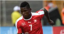  ?? ?? Breel Embolo, Svizzera, suo il gol del 2-1 contro la Spagna