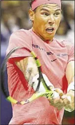 ?? ANDREW SCHWARTZ DAILY ?? Rafael Nadal wins, but has issues with noise level under closed roof at Arthur Ashe Stadium.
