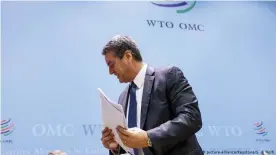  ??  ?? Seitenwech­sel mit Fragezeich­en: Ex-WTO-Chef Roberto Azevedo heuerte beim USGetränke­konzern Pepsico an