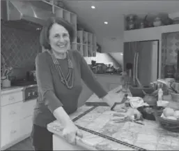  ?? JIM WILSON, NEW YORK TIMES ?? Paula Wolfert in the kitchen at her home in Sonoma, Calif.