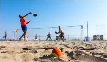  ?? ?? SAND TENNIS... The Botswana Tennis Associatio­n is expected to introduce beach tennis this weekend. The newly introduced sport code is expected to attract more players to associatio­n structures across the country