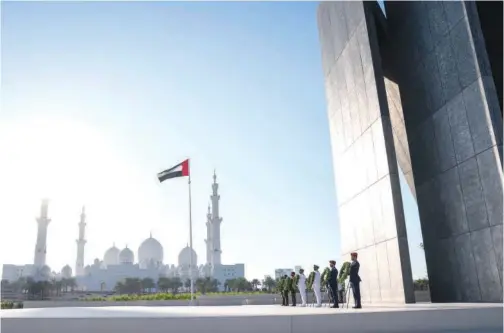  ?? WAM ?? ↑
A view of Wahat Al Karama, a memorial dedicated to the memory of UAE’S National Heroes.