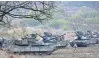  ?? AHN YOUNG-JOON/AP ?? U.S. Army tanks conduct a military exercise Friday in Paju, South Korea, near the border with North Korea.